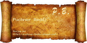 Puchner Bedő névjegykártya